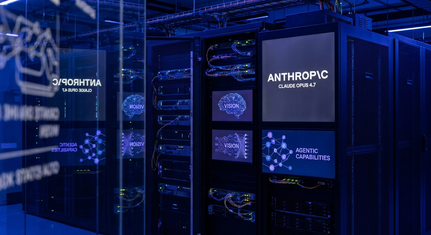 Anthropic Claude Opus 4.7 model launch with high-resolution vision and agentic performance improvements