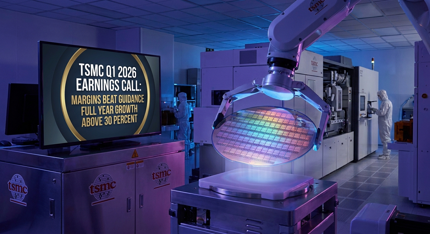 TSMC Q1 2026 earnings call gross margin 66.2 percent beating guidance
