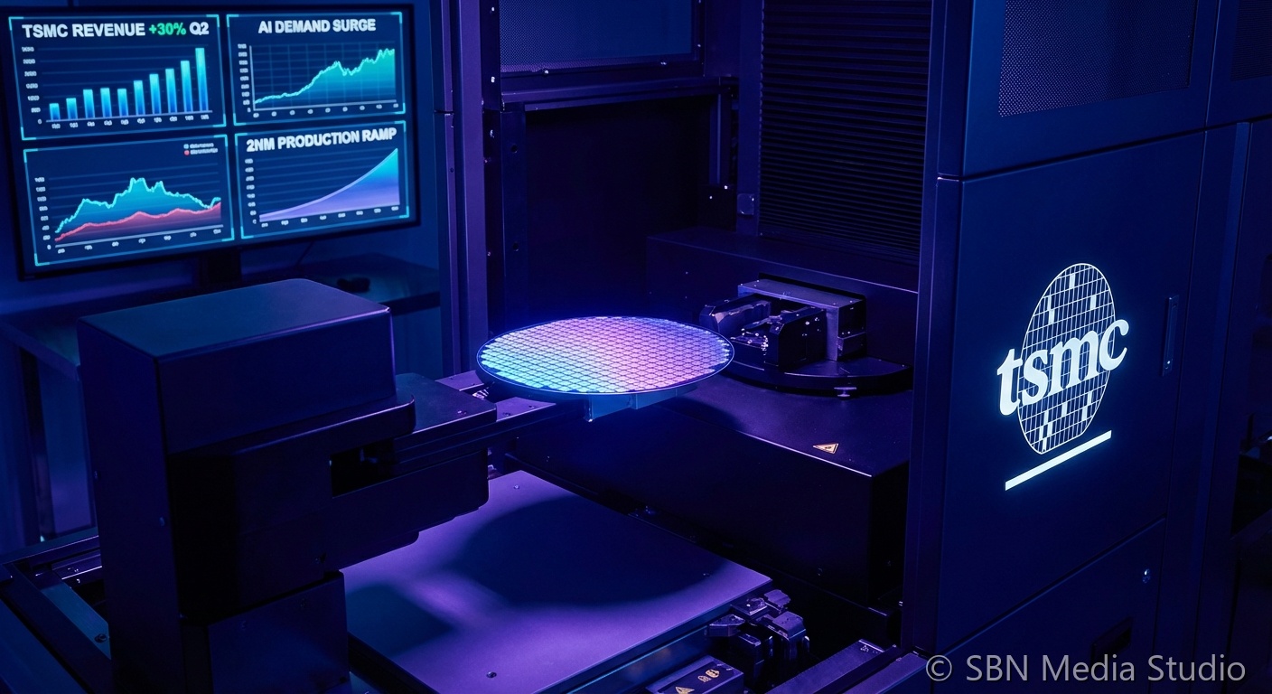 TSMC Taiwan semiconductor wafer fabrication facility with advanced 2nm process node production lines